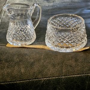 Waterford Sugar and Creamer